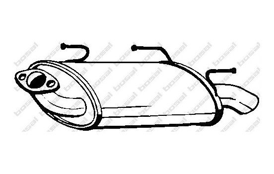 Exhaust backbox / end silencer 145-189 Bosal
