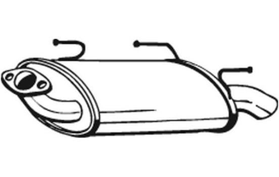 Exhaust backbox / end silencer 145-189 Bosal, Image 2