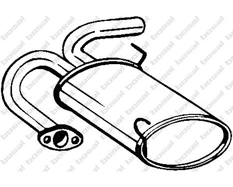 Exhaust backbox / end silencer 145-191 Bosal