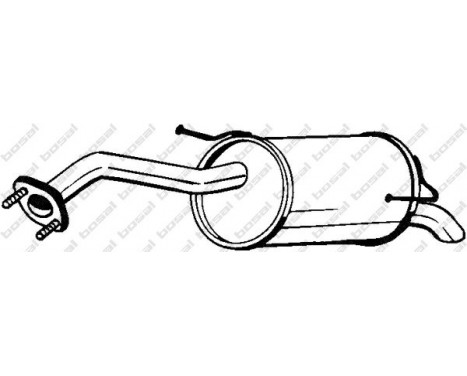 Exhaust backbox / end silencer 145-193 Bosal