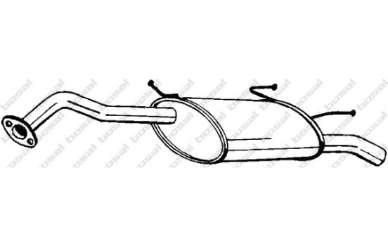 Exhaust backbox / end silencer 145-217 Bosal