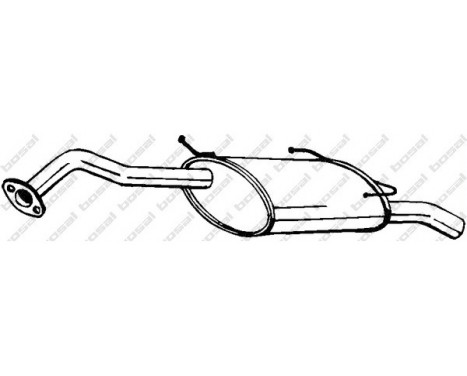 Exhaust backbox / end silencer 145-221 Bosal