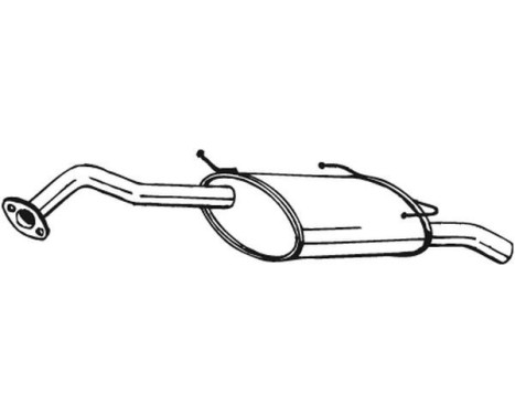 Exhaust backbox / end silencer 145-221 Bosal, Image 2
