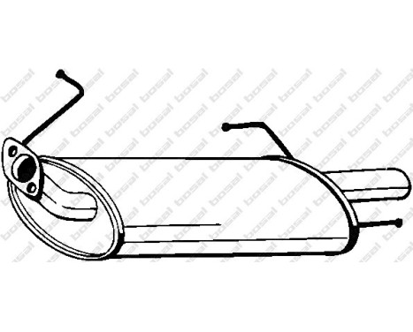 Exhaust backbox / end silencer 145-229 Bosal