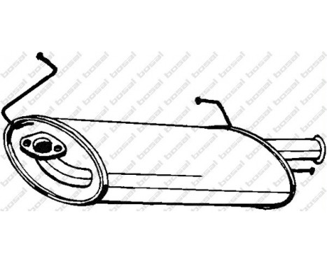 Exhaust backbox / end silencer 145-237 Bosal