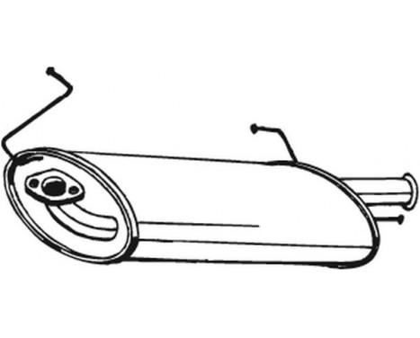 Exhaust backbox / end silencer 145-237 Bosal, Image 2