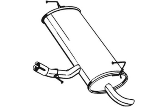 Exhaust backbox / end silencer 145-261 Bosal