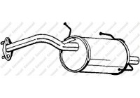 Exhaust backbox / end silencer 145-333 Bosal