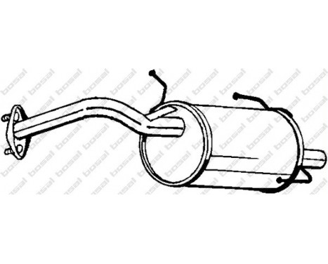 Exhaust backbox / end silencer 145-333 Bosal