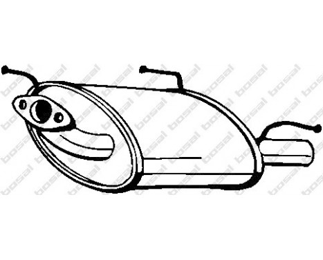 Exhaust backbox / end silencer 145-339 Bosal