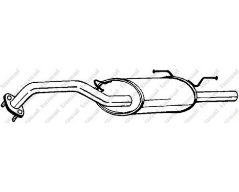 Exhaust backbox / end silencer 145-407 Bosal