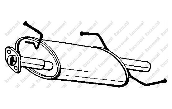 Exhaust backbox / end silencer 145-433 Bosal
