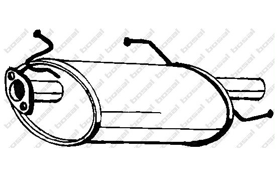 Exhaust backbox / end silencer 145-449 Bosal
