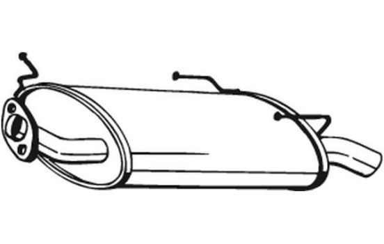 Exhaust backbox / end silencer 145-519 Bosal, Image 2