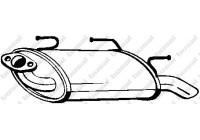 Exhaust backbox / end silencer 145-615 Bosal