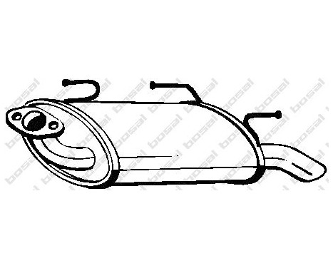 Exhaust backbox / end silencer 145-615 Bosal