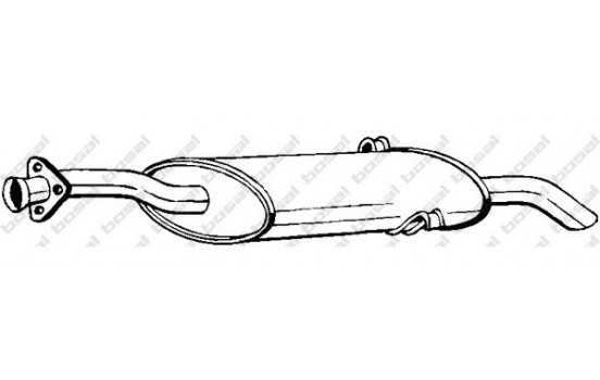 Exhaust backbox / end silencer 148-011 Bosal