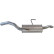Exhaust backbox / end silencer 148-103 Bosal