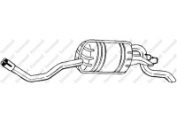 Exhaust backbox / end silencer 148-131 Bosal