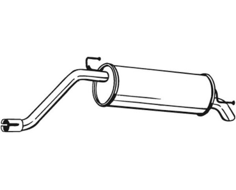 Exhaust backbox / end silencer 148-165 Bosal, Image 2