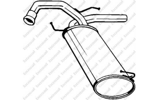 Exhaust backbox / end silencer 148-171 Bosal