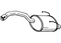 Exhaust backbox / end silencer 148-187 Bosal