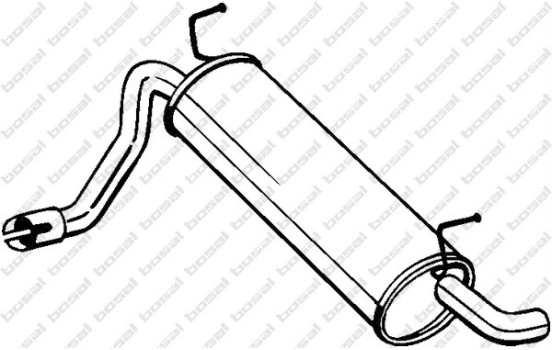 Exhaust backbox / end silencer 148-199 Bosal