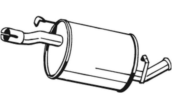 Exhaust backbox / end silencer 148-211 Bosal, Image 2
