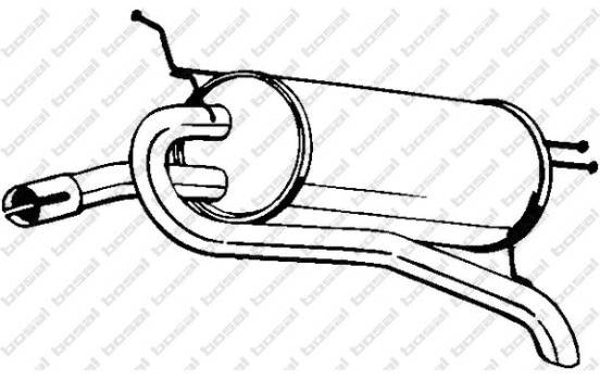 Exhaust backbox / end silencer 148-223 Bosal