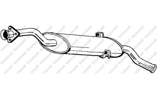 Exhaust backbox / end silencer 148-305 Bosal