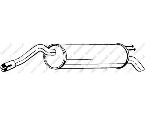 Exhaust backbox / end silencer 148-341 Bosal