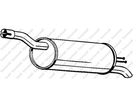 Exhaust backbox / end silencer 148-343 Bosal