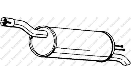 Exhaust backbox / end silencer 148-343 Bosal