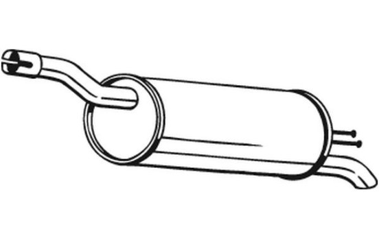 Exhaust backbox / end silencer 148-343 Bosal, Image 2