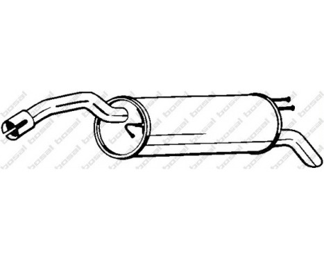 Exhaust backbox / end silencer 148-345 Bosal
