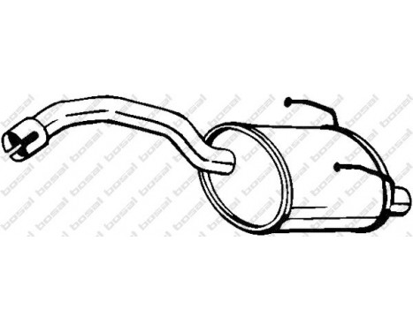 Exhaust backbox / end silencer 148-357 Bosal