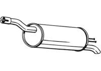 Exhaust backbox / end silencer 148-383 Bosal