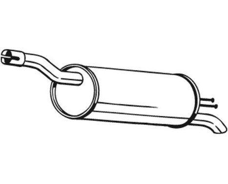Exhaust backbox / end silencer 148-383 Bosal