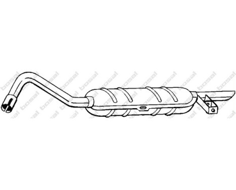 Exhaust backbox / end silencer 148-751 Bosal