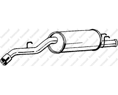 Exhaust backbox / end silencer 148-957 Bosal