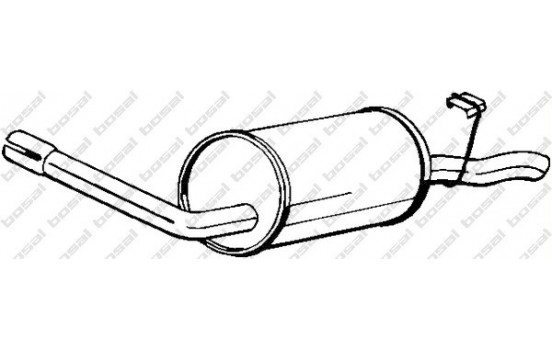 Exhaust backbox / end silencer 154-031 Bosal