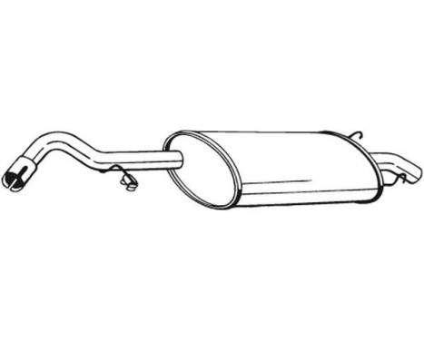 Exhaust backbox / end silencer 154-127 Bosal, Image 2