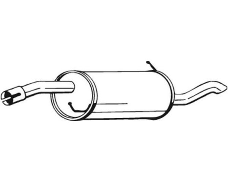 Exhaust backbox / end silencer 154-161 Bosal, Image 2