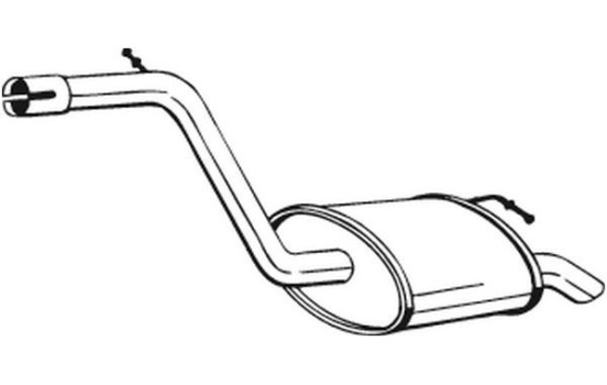 Exhaust backbox / end silencer 154-185 Bosal, Image 2
