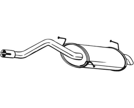 Exhaust backbox / end silencer 154-191 Bosal, Image 2