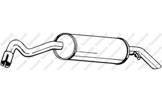 Exhaust backbox / end silencer 154-219 Bosal