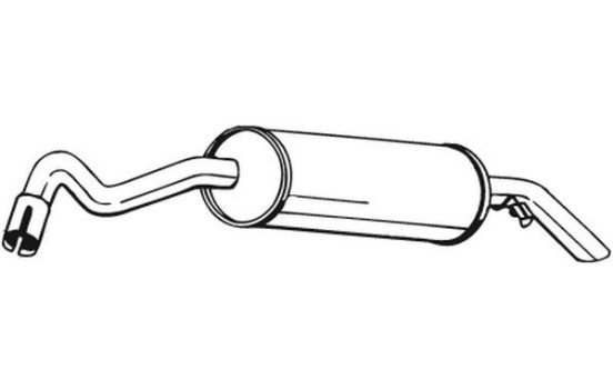 Exhaust backbox / end silencer 154-219 Bosal, Image 2