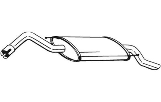 Exhaust backbox / end silencer 154-273 Bosal, Image 2
