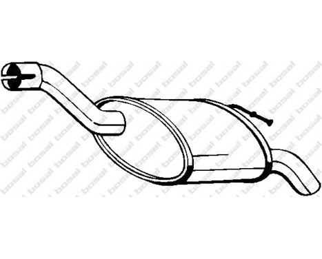 Exhaust backbox / end silencer 154-293 Bosal