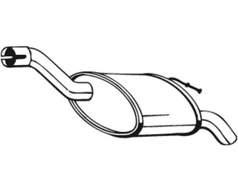 Exhaust backbox / end silencer 154-293 Bosal, Image 2